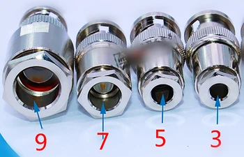Тип крепления штекерной головки BNC комплект из пяти частей 50-- 3-5-7-9 соединитель подачи медная штекерная головка Q9