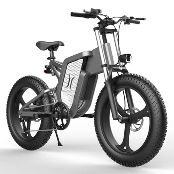 20-дюймовый электрический велосипед, литиевая батарея 48 В, Наружный внедорожный амортизатор, Широкие шины, электрический велосипед