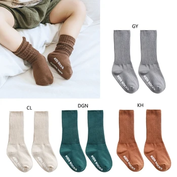 Детские Хлопчатобумажные носки для новорожденных, Предходящие Тапочки для малышей 0-5 лет