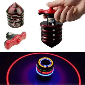 Красочная светоизлучающая игрушка-гироскоп, детский электрический ослепительный музыкальный лазер, подходящий для детского подарка, волчок для взбивания