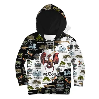 Толстовки с 3D принтом Love Dinosaurs Детский Пуловер Толстовка Спортивный костюм Куртка Футболки Одежда для мальчиков и девочек с забавными животными 04