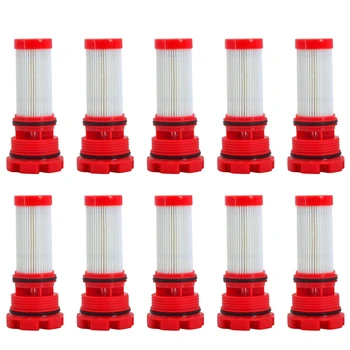 10X Новых топливных фильтров красного цвета, подходящих для двигателей FORD Mercury Optimax/Verado 8M0020349 884380T