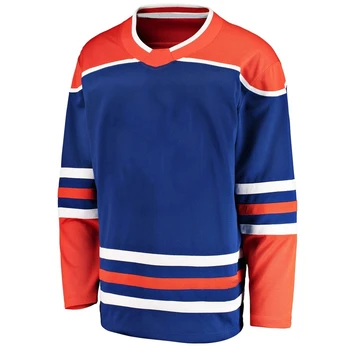 Хоккейные майки Эдмонтона Индивидуальные Канадские хоккейные майки Персонализированные Ваше имя Любой номер Полностью Сшитая спортивная рубашка любого размера