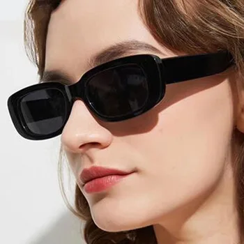 Квадратные солнцезащитные очки, женские прямоугольные солнцезащитные очки роскошного бренда, дизайнерские Солнцезащитные очки для женщин с градиентными прозрачными маленькими линзами, Унисекс, Oculos De Sol