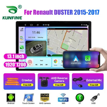 13,1-дюймовое автомобильное радио для Renault DUSTER 2015-2017 Автомобильный DVD GPS Навигация Стерео Carplay 2 Din Центральная мультимедиа Android Auto