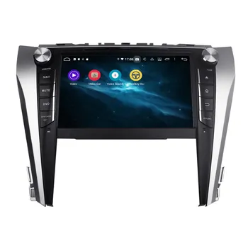Автомобильный DVD-плеер Android 9.0, GPS-навигация для Toyota Camry Aurion 2015 2016 2017, автомобильное радио, стерео, мультимедийный плеер, головное устройство dsp