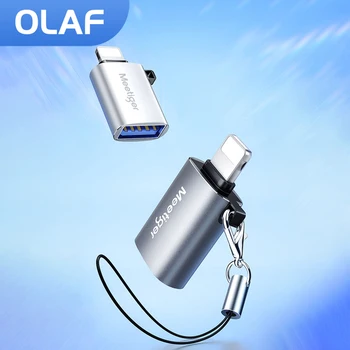 Olaf USB3.0 OTG Адаптер Для iPhone 14 13 Pro XS Max XR X 8 7 6s iPad U Disk Lighting Штекер к USB 3.0 Conventor для iOS Адаптера