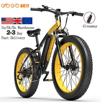Склад в США и Ес 48 В 1000 Вт, 26-дюймовая полная подвеска Gogobest GF600 Ebike Электровелосипед Электрический Гибридный горный велосипед для взрослых