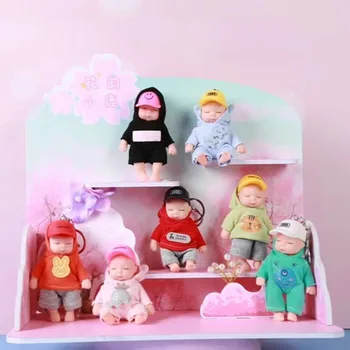 Модная 11-сантиметровая имитационная игрушка для кукол-принцесс Mini Cute Sleeping Baby Series Doll Мультяшная игрушка-животное для детей Kawaii Dolls в подарок