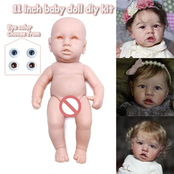 11-Дюймовая Реалистичная Силиконовая Кукла Saskia Soft Touch DIY Reborn Baby Doll Неокрашенные Пустые Наборы Reborn Прямая Доставка Новые Наборы Reborn Doll