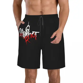 Мужские Пляжные шорты Heavy Metal Для Фитнеса, Быстросохнущий Купальник, Забавные Уличные Забавные 3D Шорты