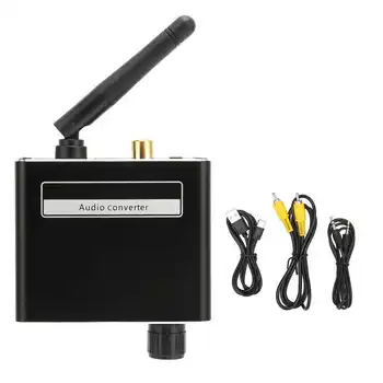 Цифроаналоговый преобразователь звука Коаксиальный в RCA 3,5 мм ЦАП Беспроводной звуковой адаптер с приемником Bluetooth для телевизора телефона планшета