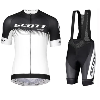 Комплект велосипедной майки SCOTT Pro Team, Велосипедная одежда, Летние Рубашки для шоссейных велосипедов, костюм, велосипедные шорты MTB Ropa Ciclismo Maillot