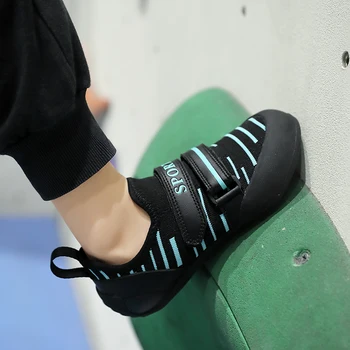 Качественная профессиональная обувь для занятий скалолазанием, боулдерингом, молодежная обувь с прочным защитным носком, нескользящие Детские кроссовки для скалолазания в боулдеринге