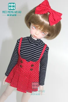 Одежда для куклы BJD 43-45 см MSD 1/4 BJD MSD кукла Модная футболка с высоким воротом, юбка на ремешке