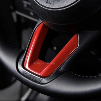 ABS Пластик для Mazda CX9 CX-9 2016 Кнопка рулевого колеса автомобиля рамка Крышка Отделка Аксессуары для укладки автомобилей 1шт