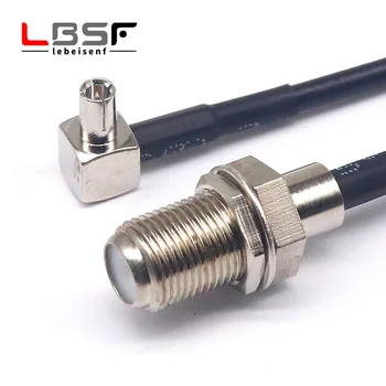 Высокочастотный кабель TS9JW/FK RF cable RG174 TS9 с загибом от штекера к штекеру F 15 см, полностью медный высокочастотный кабель