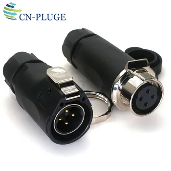 4-контактный водонепроницаемый стыковой разъем серии XHP28 IP67 применяется для стыковых соединений промышленных кабелей и оборудования на открытом воздухе