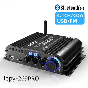 269PRO 4,1-Канальный усилитель Bluetooth 5,0 С Коаксиальным входом USB SD FM-Функция Выход На сабвуфер Для Домашнего кинотеатра Amplificador COA USB