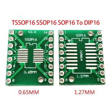 10ШТ Переходник TSSOP16 SSOP16 SOP16 для платы переноса DIP16 DIP Pin Board