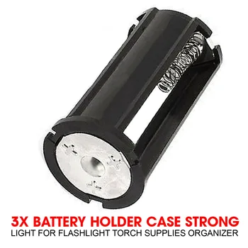 3-кратный чехол-держатель аккумулятора Яркий свет для фонарика Органайзер для принадлежностей для факелов Черный