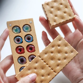 1 шт. магнитная коробка для хранения глазных чипсов для содового печенья для куклы Blyth, аксессуары для очков, игрушка