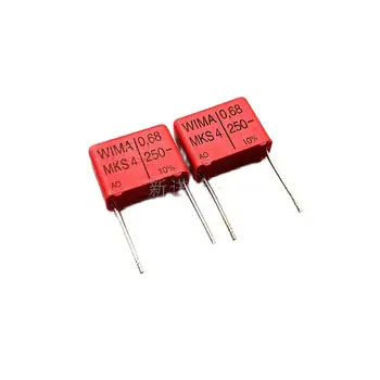 10ШТ/Пленочный конденсатор WIMA 684 250V 0.68МКФ 250V 680nF MKS4 с шагом 15 пленок
