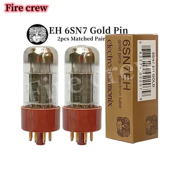 Пожарная Команда EH 6SN7 Вакуумная Трубка Gold Pin Upgrade 6N8P 6H8C CV181 для Аудиоклапана HIFI Электронный Ламповый Усилитель Kit DIY Match Quad