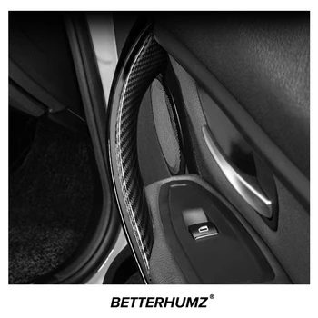 2/4 шт. Для BMW F30 F32 Серии 3 4 Из Углеродного Волокна ABS Ручка Для Внутренней Двери Автомобиля, Подлокотник, Защитная Крышка, Отделка, Автоаксессуары