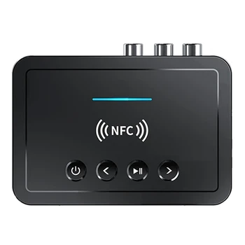 Настольный цифровой дисплей, адаптер NFC Bluetooth, приемник аудиопередатчика Bluetooth 5.0, FM-адаптер Bluetooth 3 в 1